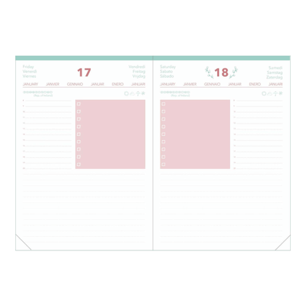 QVadis  „Daily 21 Pastel“ darbo kalendorius 2