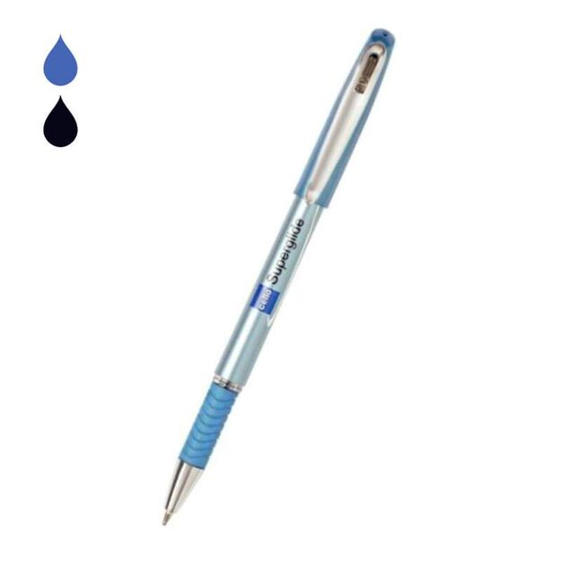 Tušinukas su dangteliu 0,3 mm (rašo mėlyna spalva)