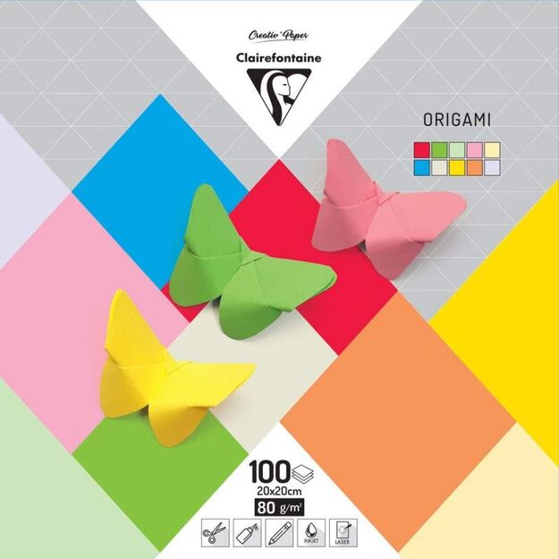 Origami popierius 20x20 „Mixed“, 100 lap.