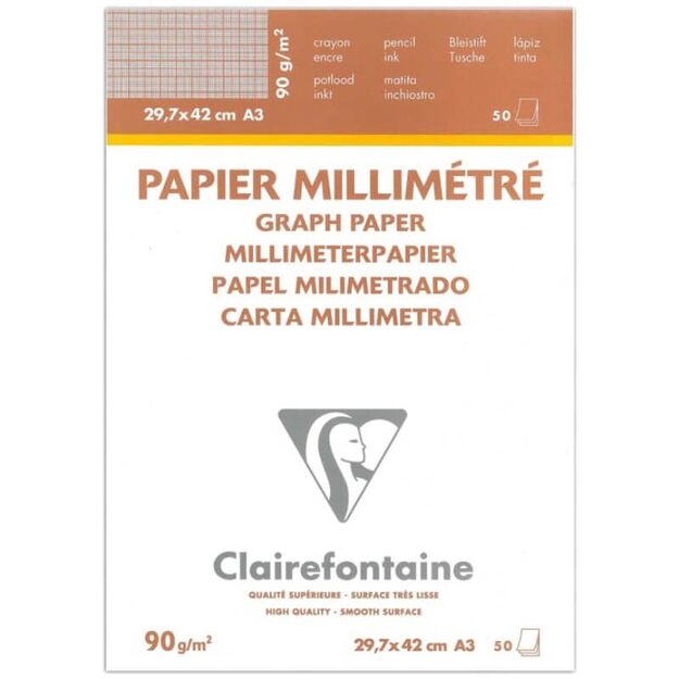 Milimetrinis A3  „CL“ popieriaus lapas