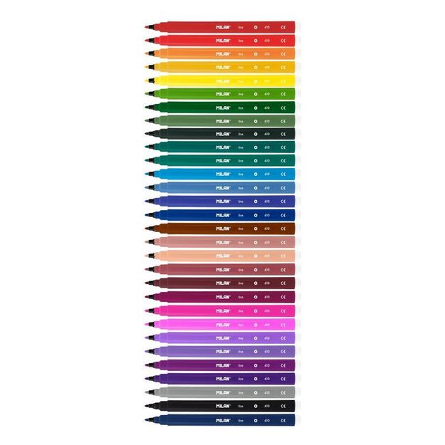 Flomasteriai 30 spalvų „Fine 610“