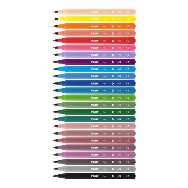 Flomasteriai 24 spalvų „Fine 6112“