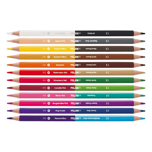 Spalvinimo pieštukai 12x2sp. „1131 Bicolor“