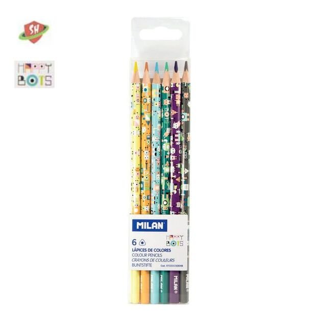 Spalvinimo pieštukai   6 spalvų „SH“