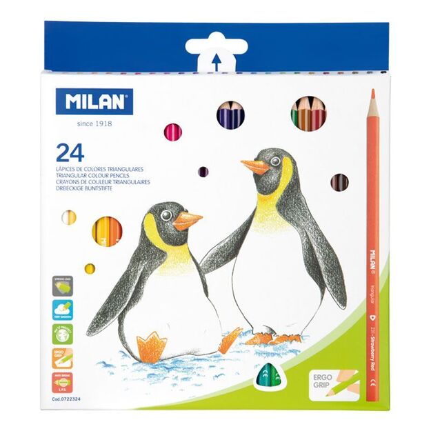 Spalvinimo pieštukai 24 spalvų „231 Milan“